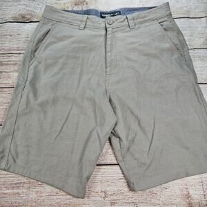 O'Neill Hybrid Tan Polyester Chino Shorts Size 32 Comfort Casual